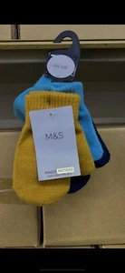 Kids Marks And Spencer Mittens 3pk - Picture 1 of 1