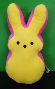 Peeps Bunny Yellow and Pink Adorable Easter Bunny 12" Plush - Picture 1 of 3