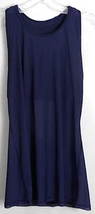LULULEMON Navy Blue Mesh Back Tank Top With Built-In Bra (No Inserts) Size 8 - Picture 1 of 4