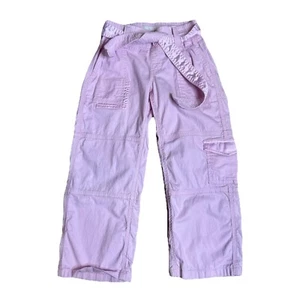 Pantalones ABERCROMBIE NIÑOS 5/6 Niñas Pull-on Rosa Algodón Carga Corbata Cintura Cinturón - Imagen 1 de 11