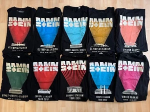 RAMMSTEIN Tour Shirt 2019 2022 2023 2024 München Berlin Wien Vilnius Chorzow - Bild 1 von 12
