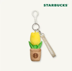 [NEW] LTD STARBUCKS FLOWER MARKET BEARISTA BABY POT KEYCHAIN STRAP KOREA MD 2025 - Picture 1 of 5