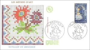 Oficios de Arte - La Bordado - Paris - 1980 - FDC - Imagen 1 de 1