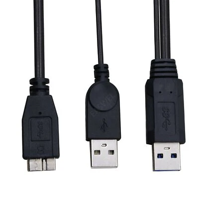 Dual USB 3.0 M auf M Y Kabel für Seagate externe Festplatte Disk - Bild 1 von 2