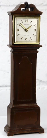 Vintage Phinney Walker 11" Grandfather Clock Musical Alarm Clock *For Repair E5 Cover