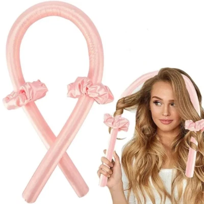 New Heatless Curling Rod Headband No Heat Silk Curls Ribbon Hot Hair Rollers 1Pc - Image 1 of 4
