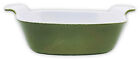 Cerutil Stoneware Oval Baking Casserole Dish Sunny Green Handles Portugal
