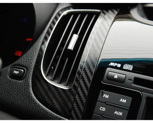 Air Vent 3D Carbon Decal Stickers for 2010 2013 Kia Forte Koup Cerato Koup - Picture 1 of 4