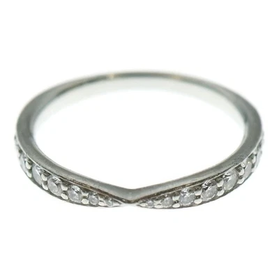 Anillo TIFFANY & Co Harmony banda media eternidad diamante platino Pt950 usado dcd06 Foto 1 de 4