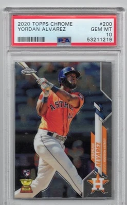 2020 Topps Chrome - Yordan Alvarez #200 Orange Jersey (RC) - Image 1 of 2