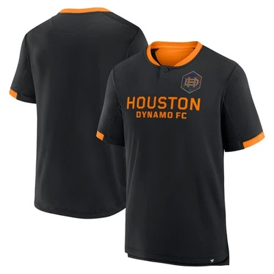 Men's Fanatics Black Houston Dynamo FC Stoppage Time Striker T-Shirt - Image 1 of 3
