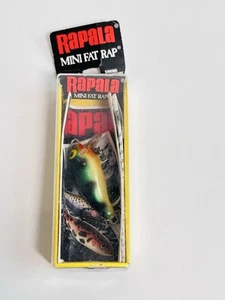 Señuelo de pesca vintage Rapala Mini Fat Rap 3-P 1,5" Finlandia Nuevo de Lote Antiguo - Imagen 1 de 4