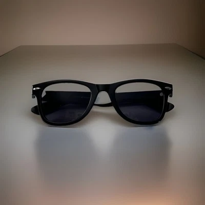 Lucky Brand Unisex Glossy Black Sunglasses Gray Tint Lenses - Image 1 of 4