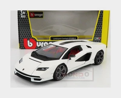 1:24 BURAGO Lamborghini Countach Lp 800-4 2021 Bianco Siderale White BU21102W - Immagine 1 di 2