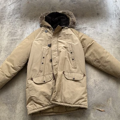 Vintage 80s Golden Fleece Parka Puffer Jacket Fur Lined Hood 46 Tall Men’s - Image 1 of 4