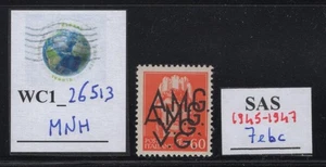 WC1_26513. AMG EN MUY BUEN ESTADO. Variedad del set 60 c. de 1945-47. Sas 7ebc. MNH - Imagen 1 de 1