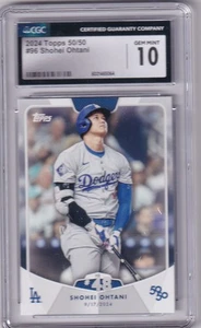 2024 Topps 50/50 MLB No. 96 Shohei Ohtani CGC 10 GEM MINT - Bild 1 von 2