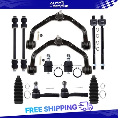 12X Front Upper Control Arm Tie Rod End Sway Bar Kit For Mazda B2500 1998-2001 Foto 1 de 4