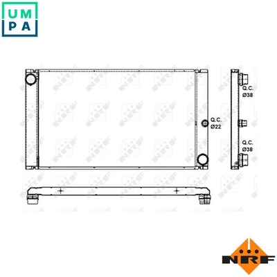 RADIATOR ENGINE COOLING 53091 FOR N47D20A/D20C M47D20 2.0L 4cyl M57 D30 3.0L - Image 1 of 4