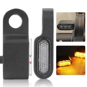 2X Aluminum Motorcycle LED Turn Signal Light Indicators Blinker Amber Lamps 12V - Picture 1 of 12