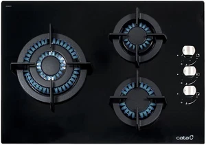 CCI 5003 BK Piano Cottura a Gas Butano a 3 Fuochi. 1 Tripla Corona Predisposto p - Foto 1 di 12