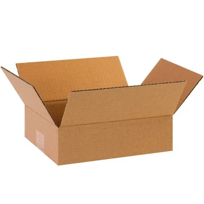 BOX USA Shipping Boxes Flat 10L x 8W 3H, 25-Pack | Corrugated Cardboard for - Image 1 of 3