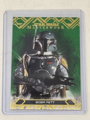 2017 Topps Star Wars Masterwork Green /99 Boba Fett #50 - Image 1 of 3
