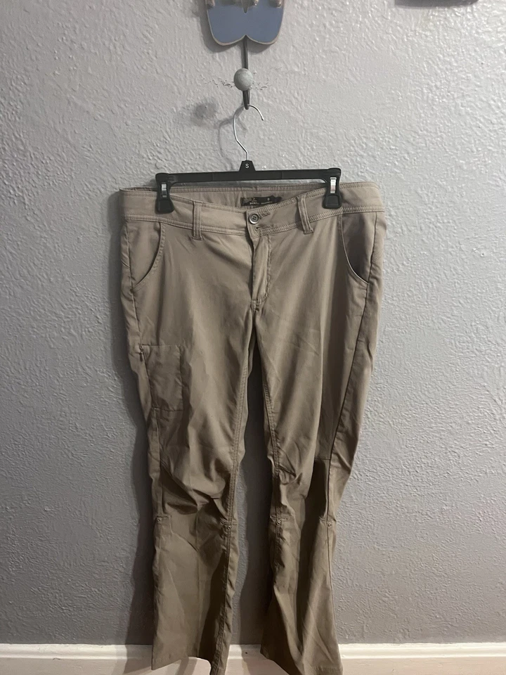 PrAna Pants Womens Size 8 Tannish Olive Hiking - Image 1 of 4