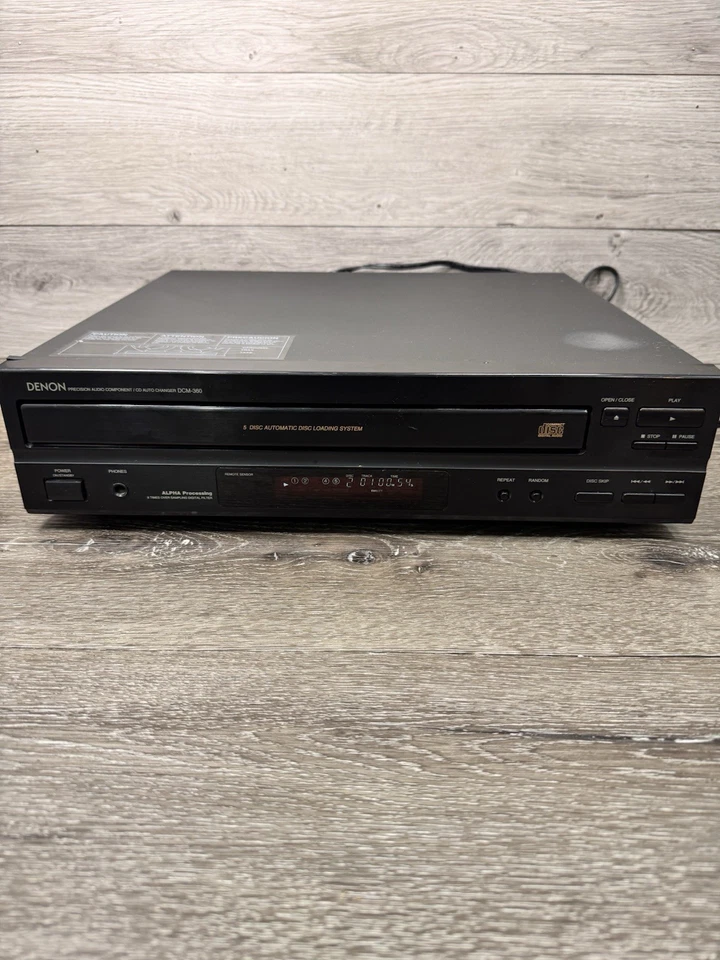 Denon Precision Audio Component/CD Auto Changer DCM-360 Tested Working~No Remot - Image 1 of 4