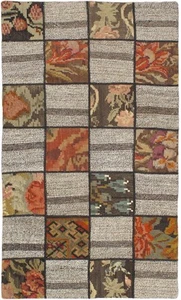 Vintage Hand Woven Carpet 3'3" x 5'5" Traditional Wool Kilim Rug - Picture 1 of 4