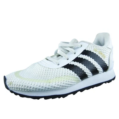 阿迪达斯男孩运动鞋白色合成懒人鞋 T 码 7 中号 — 第 1/4 张图片