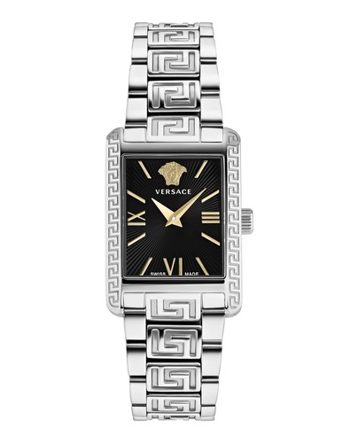 Orologio Versace Donna Tonneau Acciaio Inox 23mm Bracciale Moda