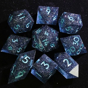 9 juegos de dados de resina poliédrica D y D nebulosa Voidstar para Dungeons Dragons RPG - Imagen 1 de 3