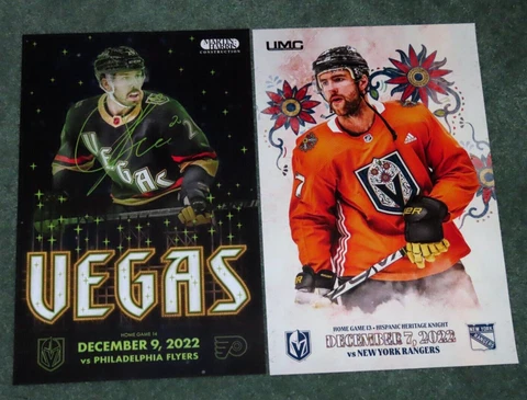 (2) Lot of two Golden Knights Posters, Alex Pietrangelo 12/7 & Stephenson 12/9 Cover