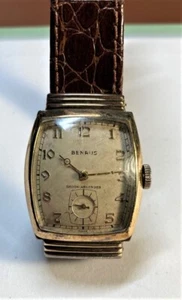 Vintage Benrus 1940's 17 Jewel Watch Good Condition Running Well - Picture 1 of 6