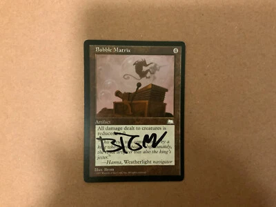 MTG Magic Bubble Matrix Signed Artist Proof Weatherlight WTH Brom - Image 1 of 2