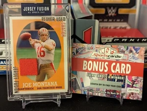 TRIKOT FUSION 2021 JOE MONTANA SPIELER GEBRAUCHT und Bonuskarte - Bild 1 von 2
