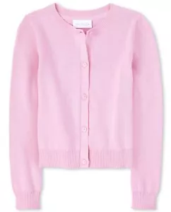 girls Uniform Cardigan Sweater White 01 14 Years US - Picture 1 of 2