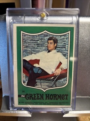 RARE-Green Hornet Kato Bruce Lee 1966 Topps Green Hornet Stickers #35  - Image 1 of 4