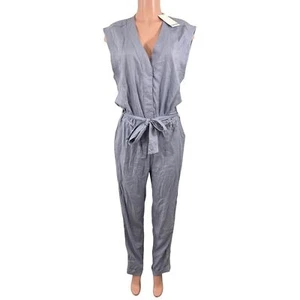 NWT SPLENDID Ailana Tie Waist Jumpsuit Size LARGE in a Light Purple Lavendar - Picture 1 of 11