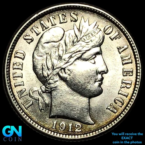 1912 P Barber Dime  #E6335 Cover