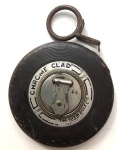 Misura nastro vintage - CROMO CLAD Anchor the Lufkin Rule Co. 50 piedi - TAB unica - Foto 1 di 5