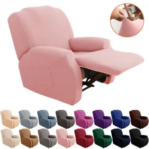 Fashion Stretch Recliner Chair Covers Couch Cover Sofa Slipcover Mat With Side - Picture 1 of 28