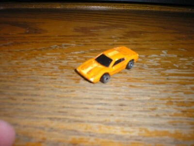 Vintage 1 13/16" Long Micro Machines Hot Wheels Ferrari 308 GTB Orange Free SHIP - Image 1 of 4