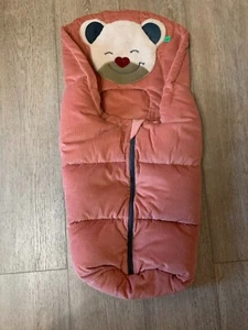 Odenwälder Babynest Mucki Fußsack für Tragewanne und Autositz NEU Cord rot - Bild 1 von 3