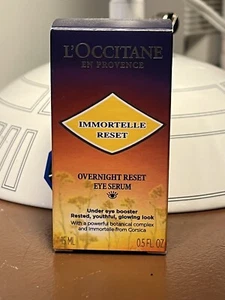 Suero para ojos restablecido durante la noche L'Occitane Immortelle 0,5 oz / 15 ml *nuevo* - Imagen 1 de 2