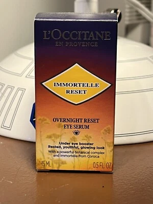 Suero para ojos L'Occitane Immortelle Overnight Reset .5 oz / 15 ml *NUEVO* Foto 1 de 2