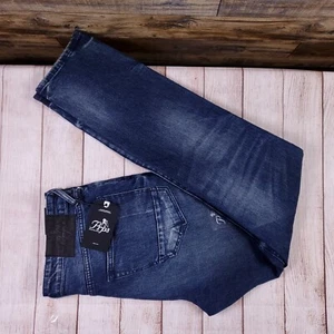 PRPS Le Sabre Mens Denim Medium Wash Slim Tapered Fit Jeans 34 (Fit 35.5x34) NWT - Picture 1 of 19