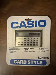 Casio LC-787G Vintage Calculator Ultra Thin Card Style New HTF - Picture 1 of 13