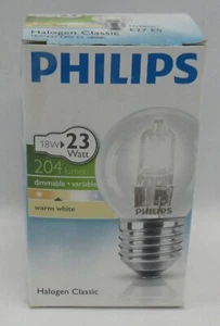 Philips Eco Halogen Tropfen Glühbirne Klar 18W = 23W E27 Kugel dimmbar 831382 - Bild 1 von 6